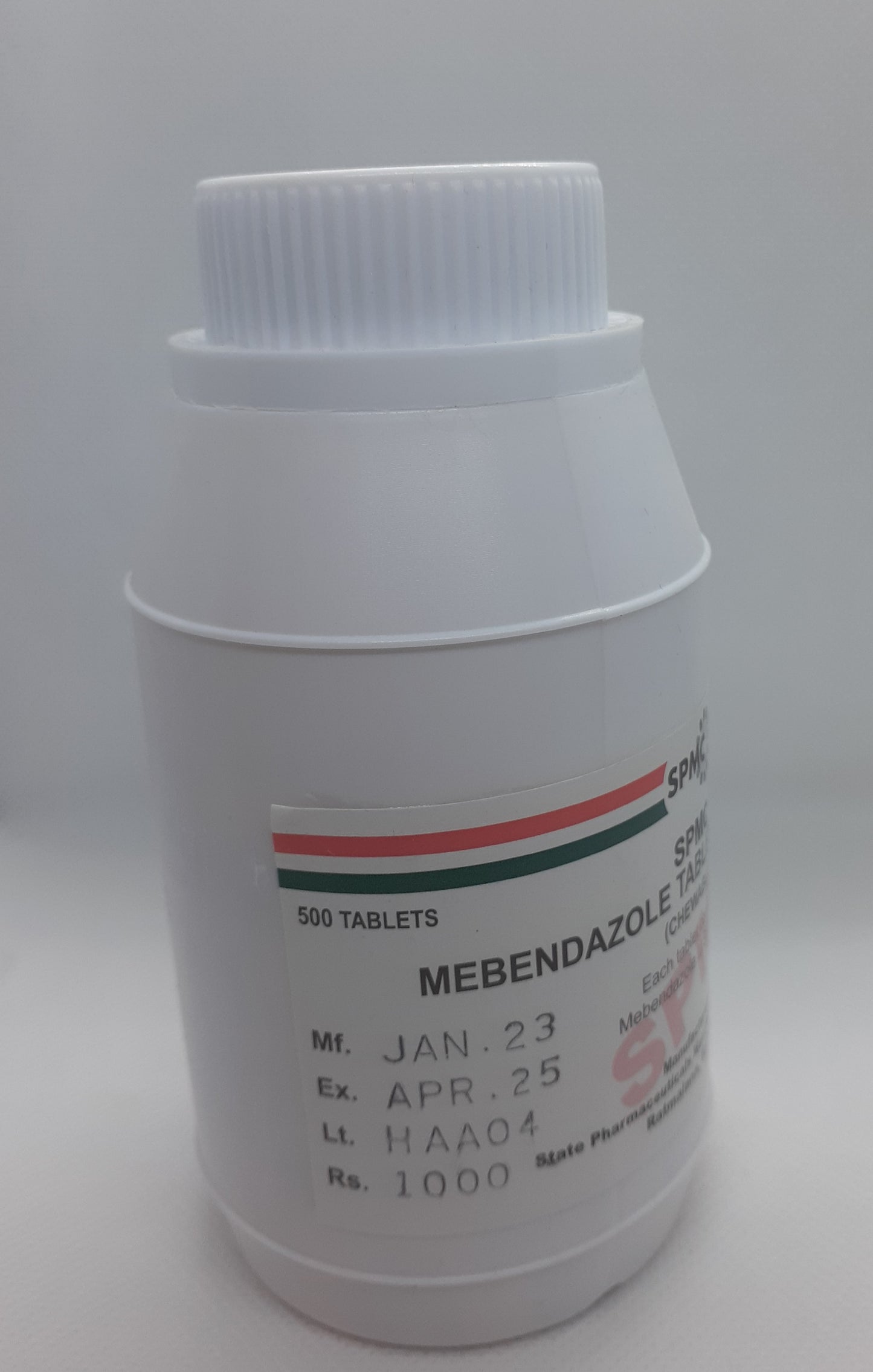 Mebendazole 3 Bottles (1500 tabs)