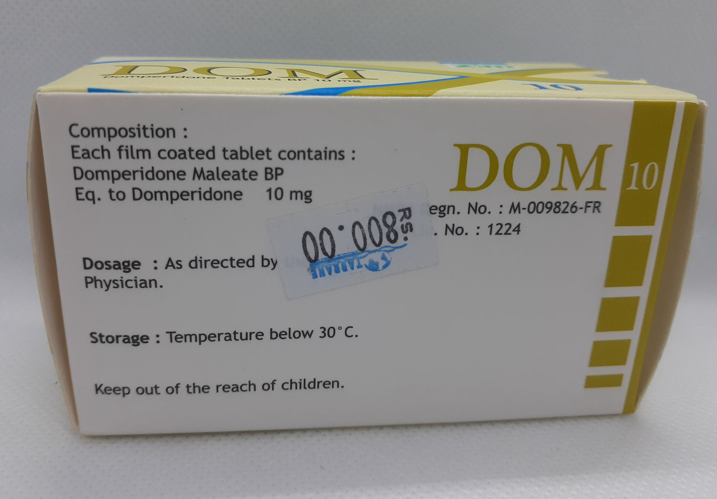 DOM 10 Box (1000 Tablets)