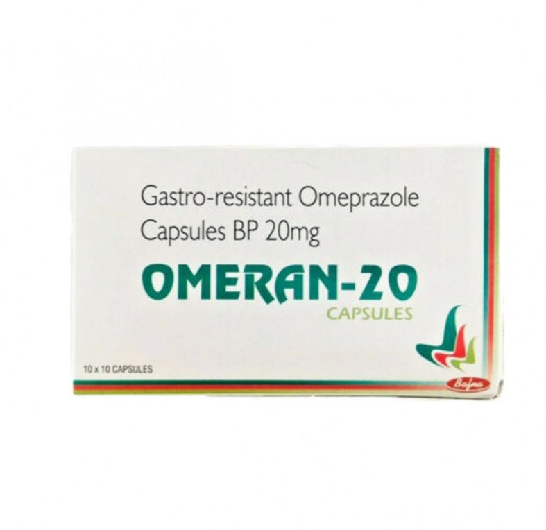 OMEPRAZOLE OMERAN 20MG 5 Box