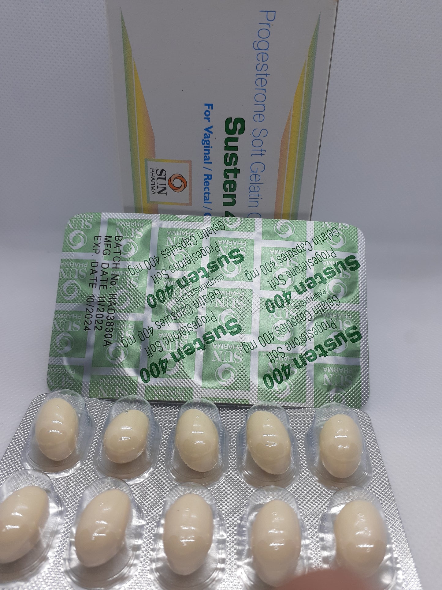 Progesterone Susten 400 2 Box ( 60 capsule )