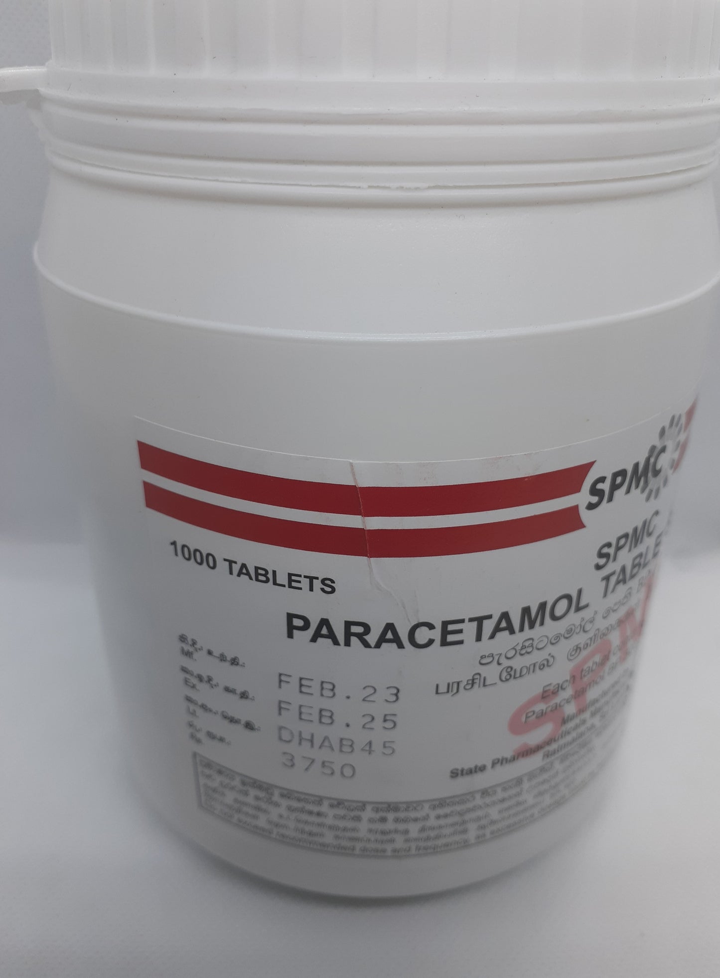 Paracetamol SPMC 2000 Tablets