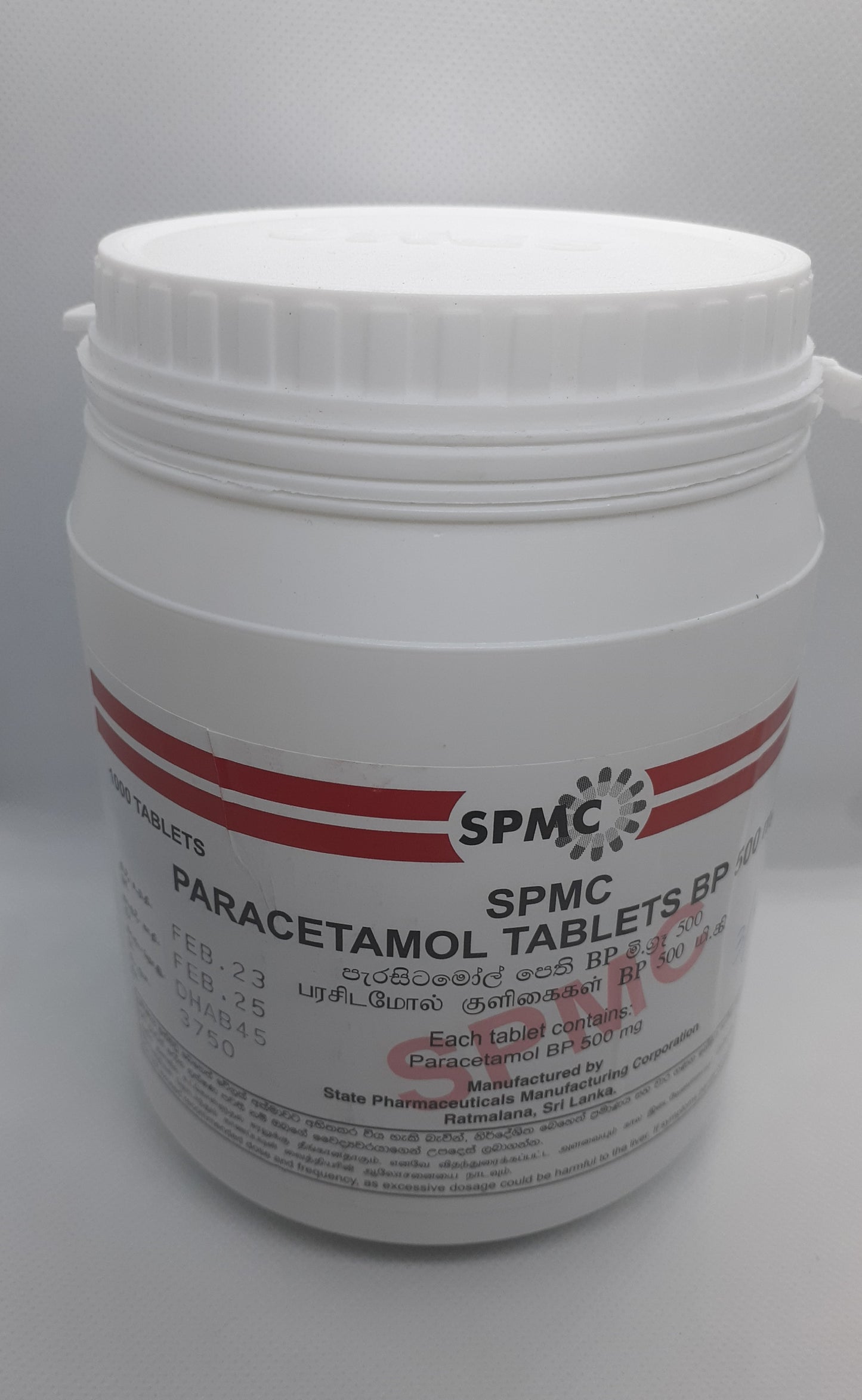 Paracetamol SPMC 2000 Tablets