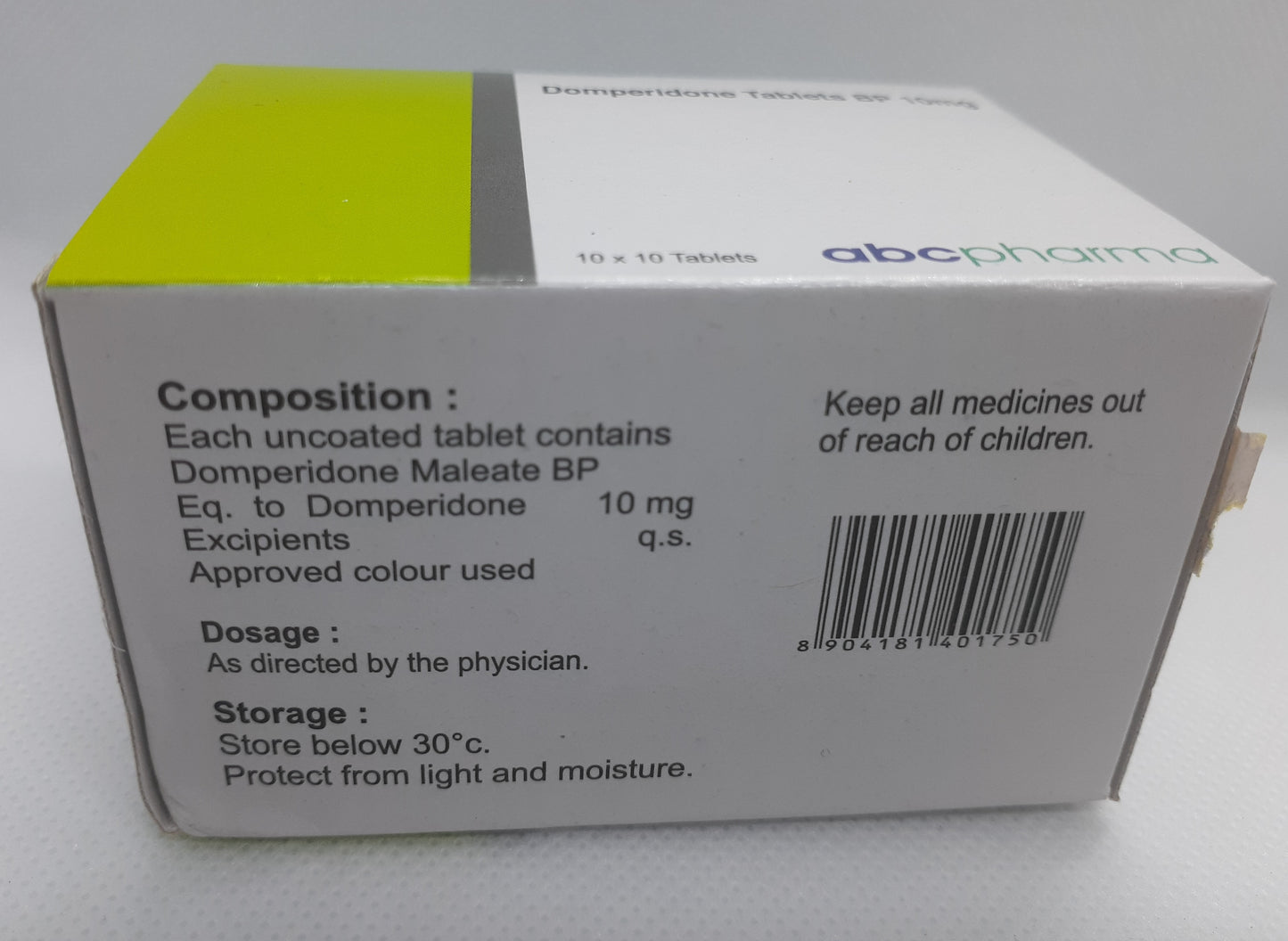 Domperidone 20 Box ( 2000 Tablets )