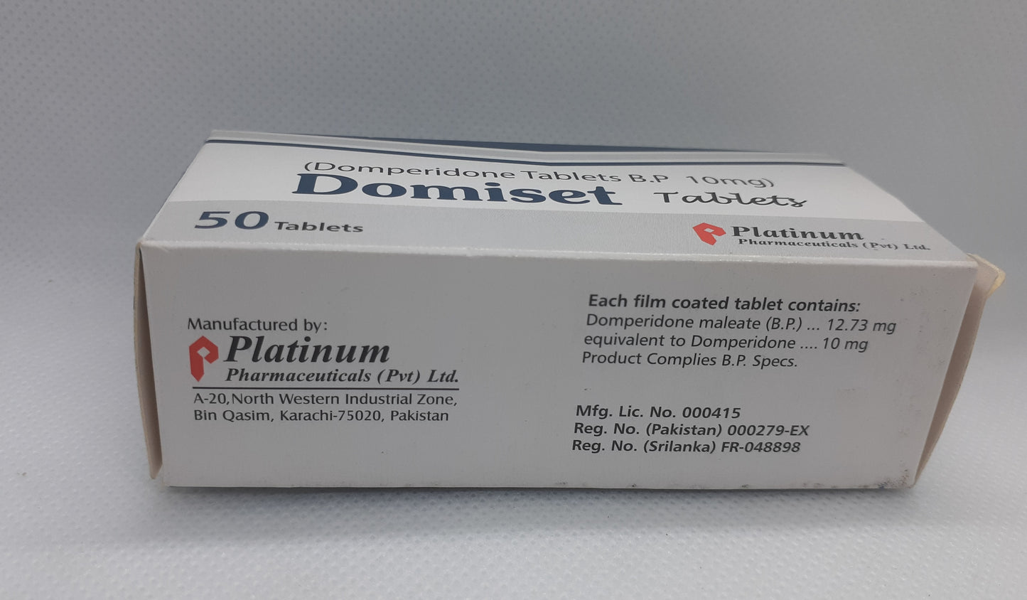 Domiset 20 Box 1000 Tablets