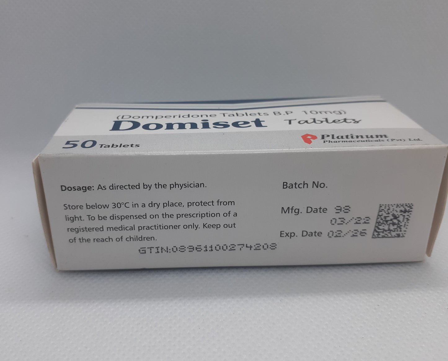 Domiset 20 Box 1000 Tablets