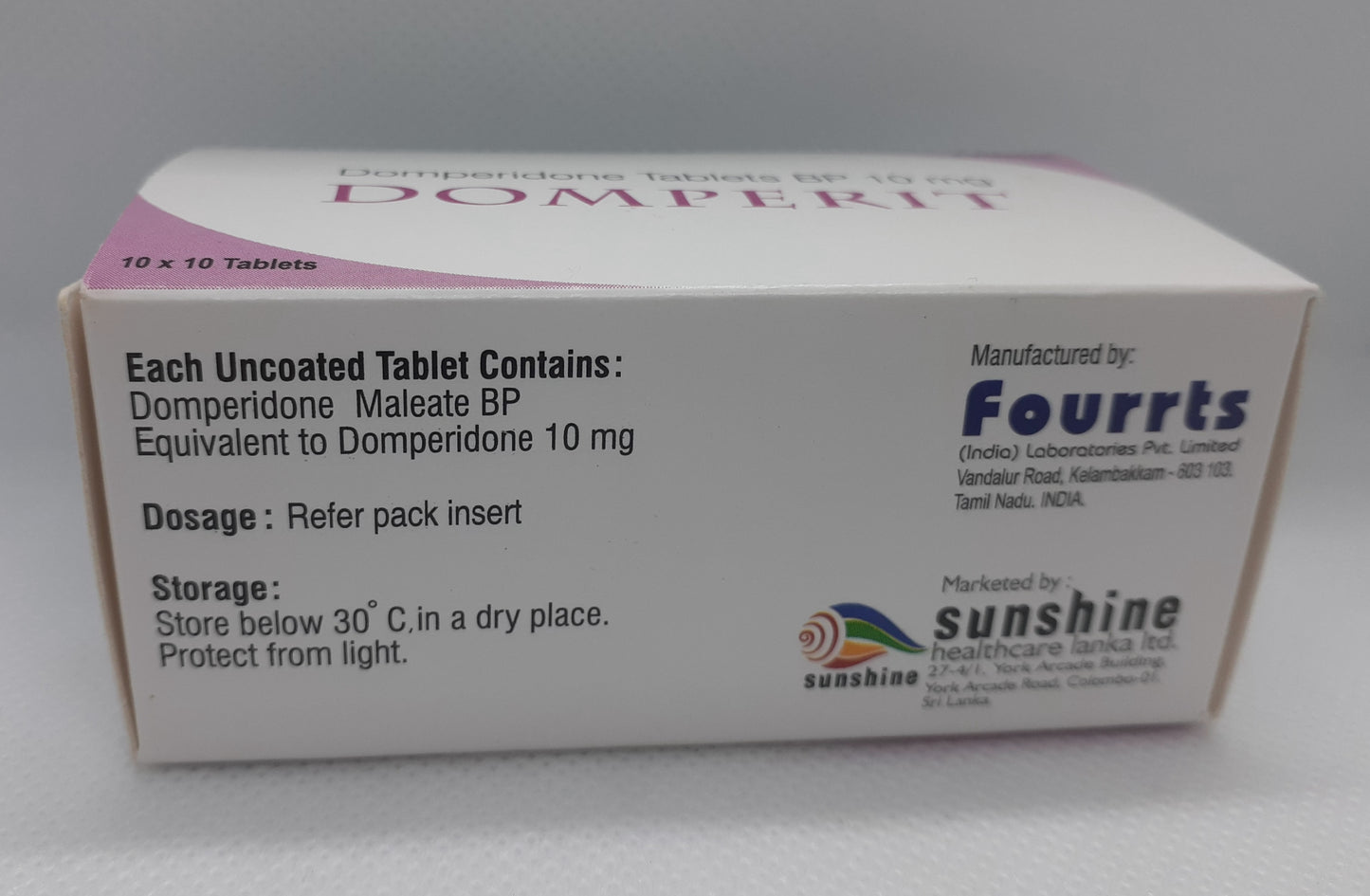 DOMPERIT 20 box (2000 Tablets )