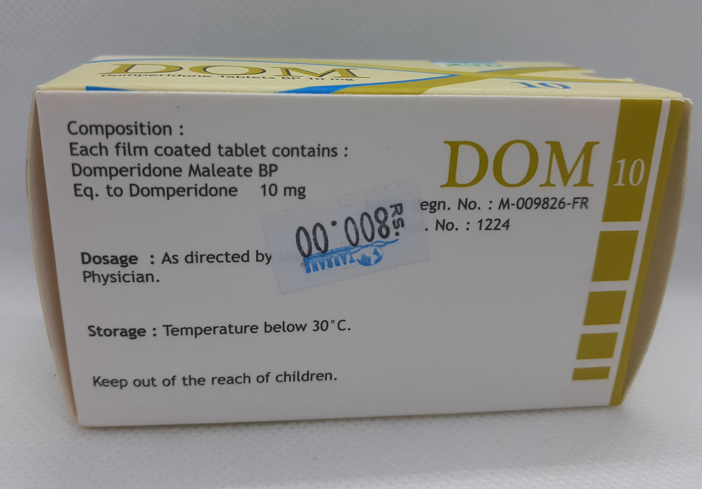 DOM 10 Box (1000 Tablets)