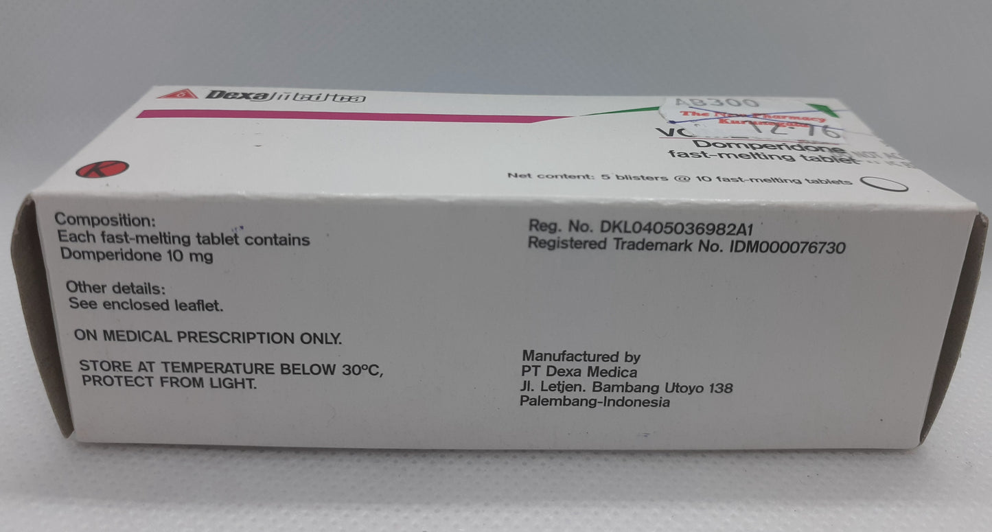 VOMETA FT Domperidone 10 Box ( 500 tablets )